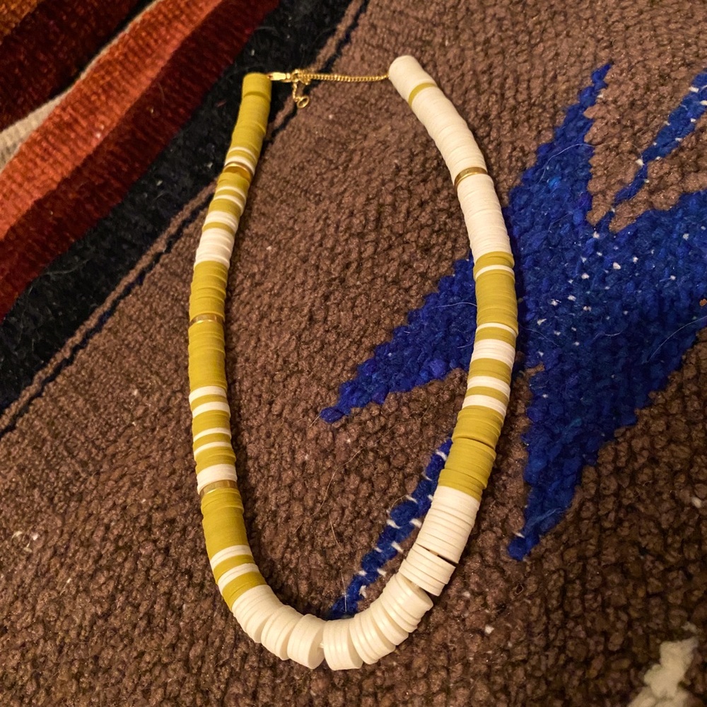 Cute yellow necklace from Madewell.